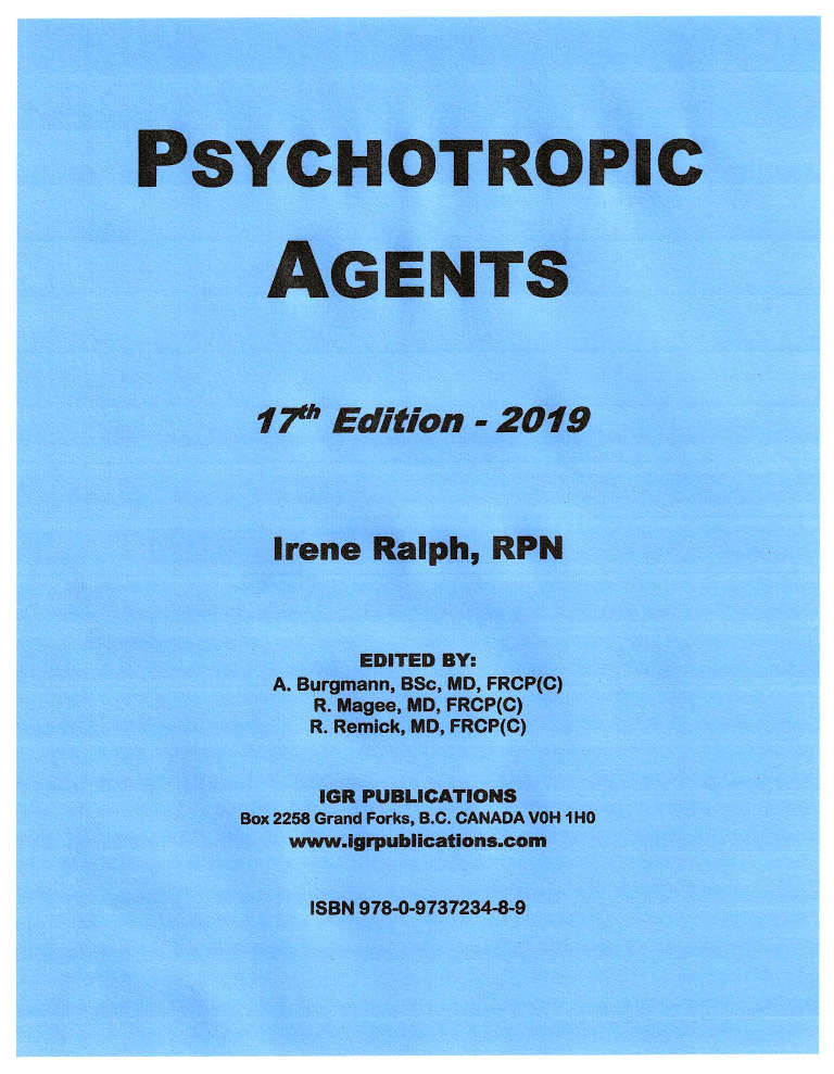 Psychotropic Agents Cover - 2019